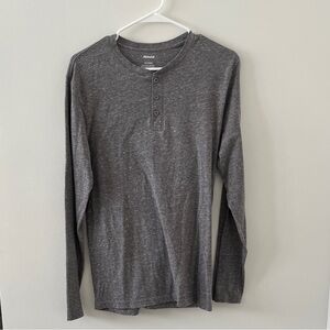 Abound Charcoal Long Sleeve Henley